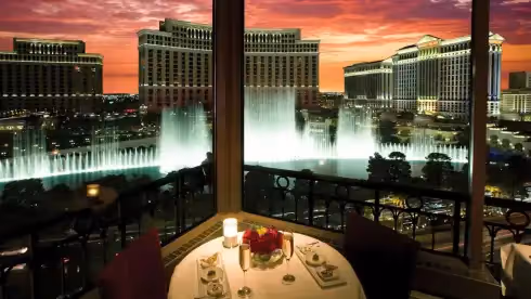 Rooftop Eiffel Tower Restaurant Las Vegas