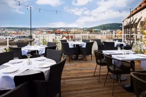 Rooftop Pytloun Sky Bar Prague